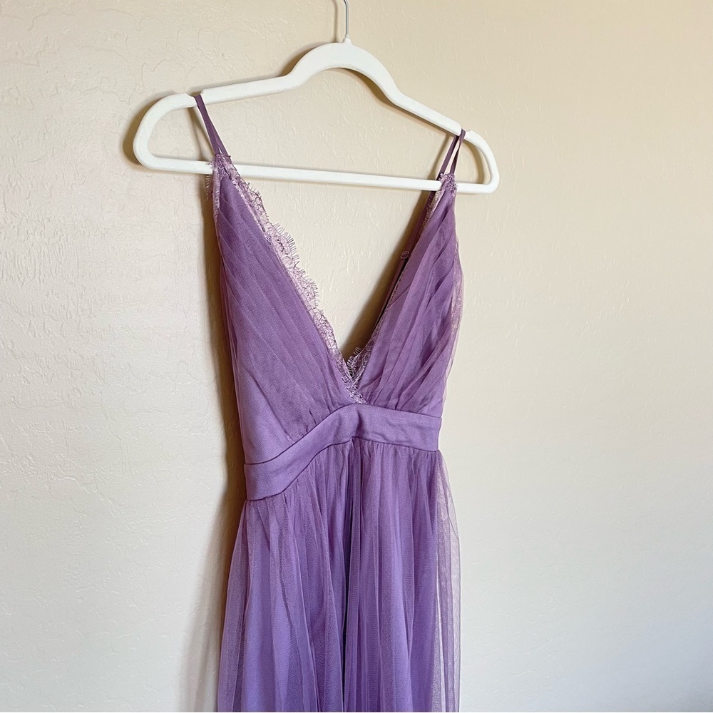 Windsor Purple Tulle Babydoll dress - Picture 12 of 12